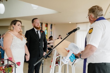 Wedding ceremony by Dr. Gerrit Rademeyer in Springfontein