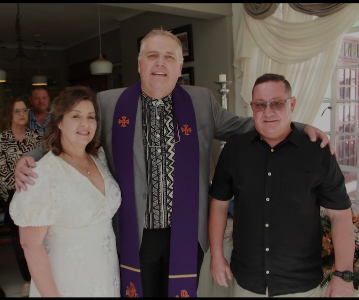 Wedding ceremony by Dr. Gerrit Rademeyer in Springfontein