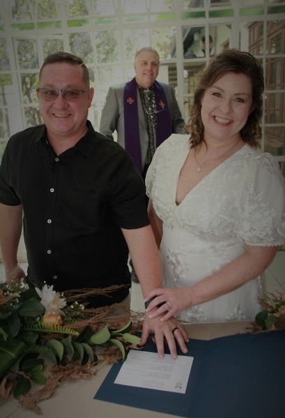 Wedding ceremony by Dr. Gerrit Rademeyer in Springfontein