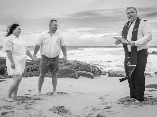 Wedding ceremony by Dr. Gerrit Rademeyer in Springfontein
